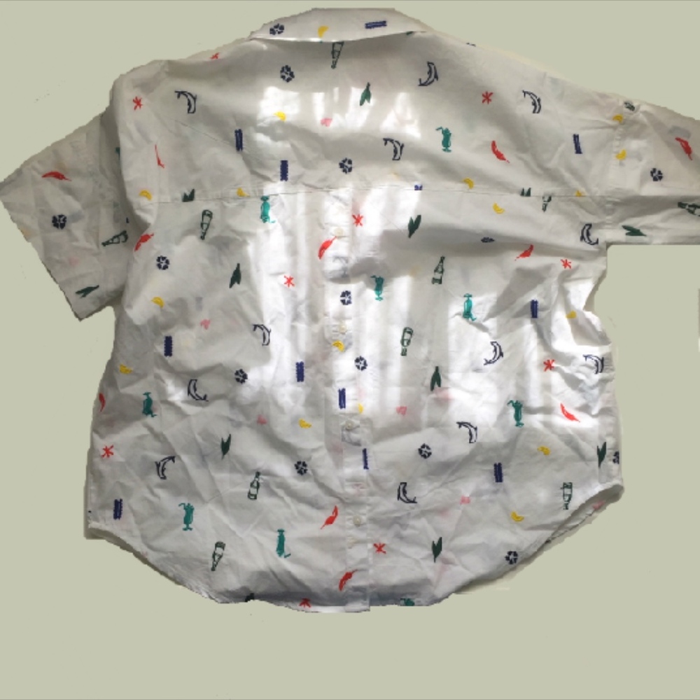 🚫SOLD🚫Madewell Embroidered Courier Button Shirt - Picture 3 of 8